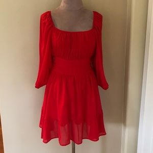 Red Mini Summer Sun Dress - New w/tags